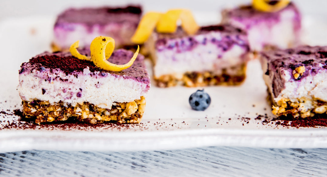 Raw Acai Lemon Bars