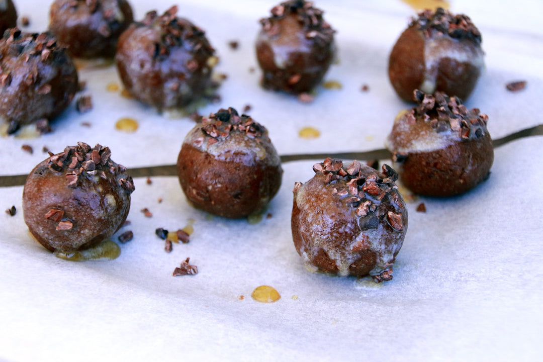 Raw Cacao and Yacon Donut Holes