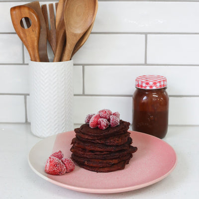 Experience Love At First Bite With These Romantic Red Velvet Pancakes