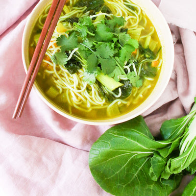 Turmeric & Kale Detox Noodle Soup