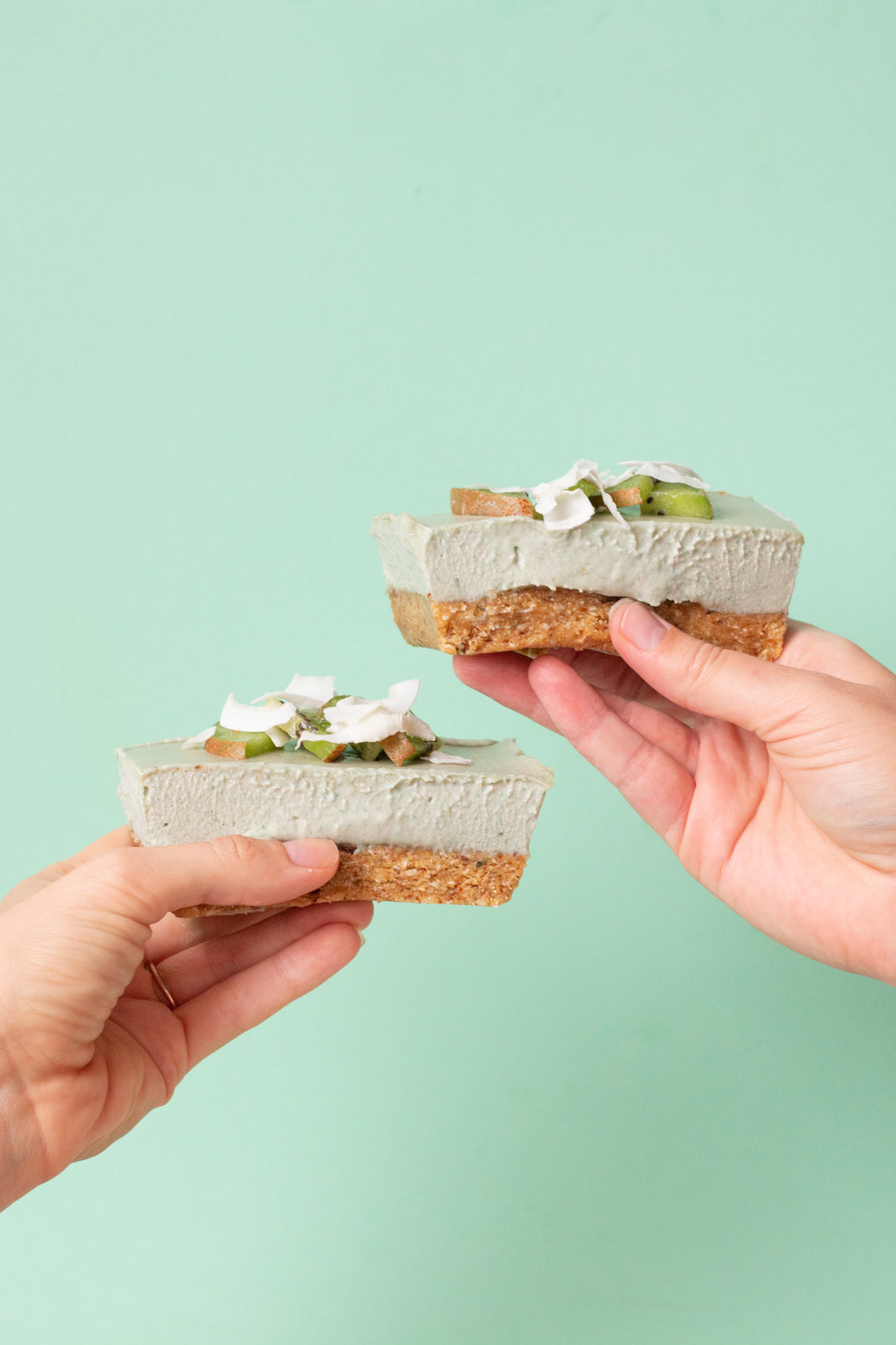 Raw Coconut Mango Beauty Cheesecake Slice