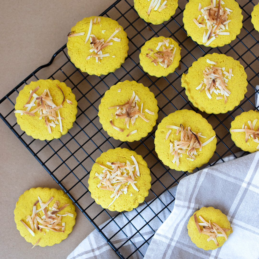 Turmeric Shortbread Cookies
