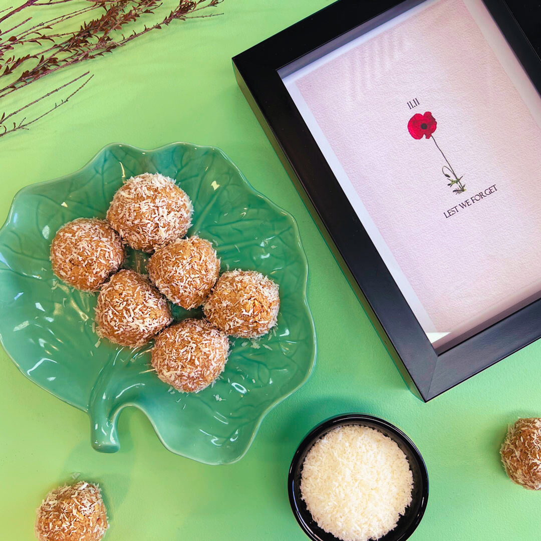 ANZAC Golden Bliss Balls Recipe
