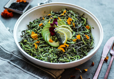 Kale Pesto Zucchini Salad