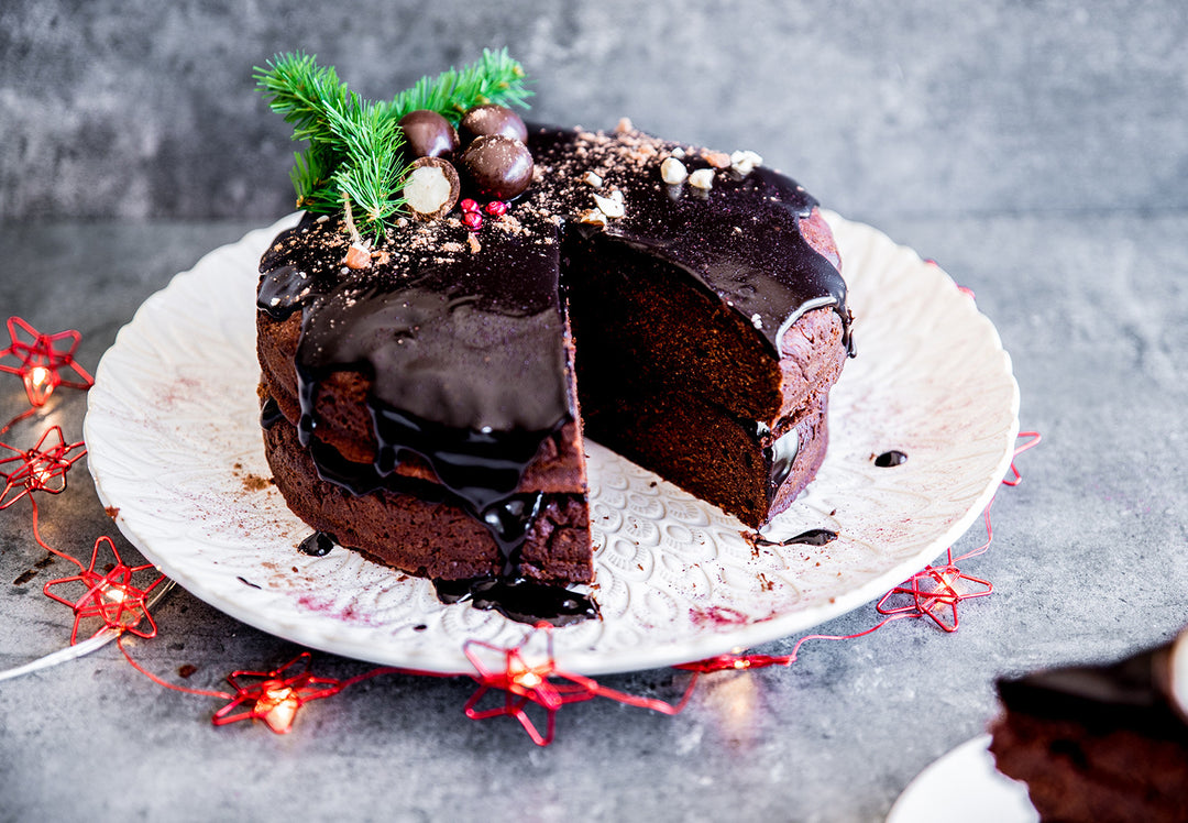 Cacao Bliss Beet Cake With Chocolate Ganache
