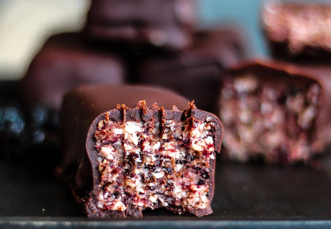 Cherry Ripe Bites
