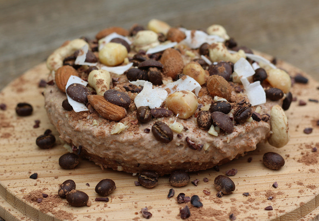 Gluten Free, Maca, Coffee, Choc, No-Bake Cheesecake