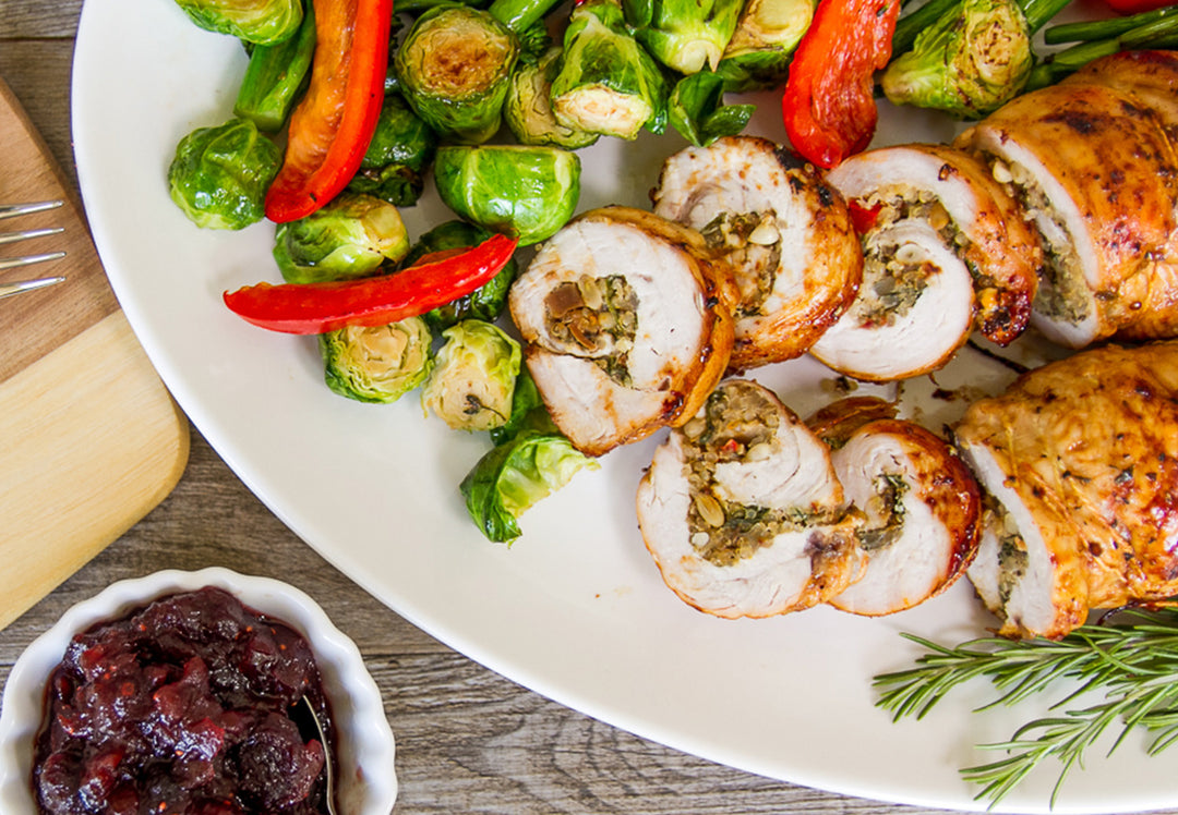 Quinoa Stuffed Turkey Roast