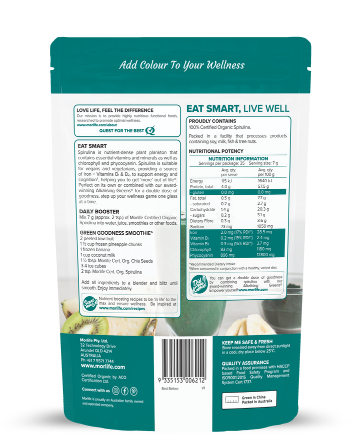Spirulina Powder Certified Organic