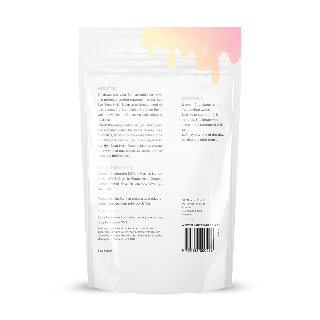 Ashy Bines Bye Bye Bloat Hello Sleep 50 Tea Bags