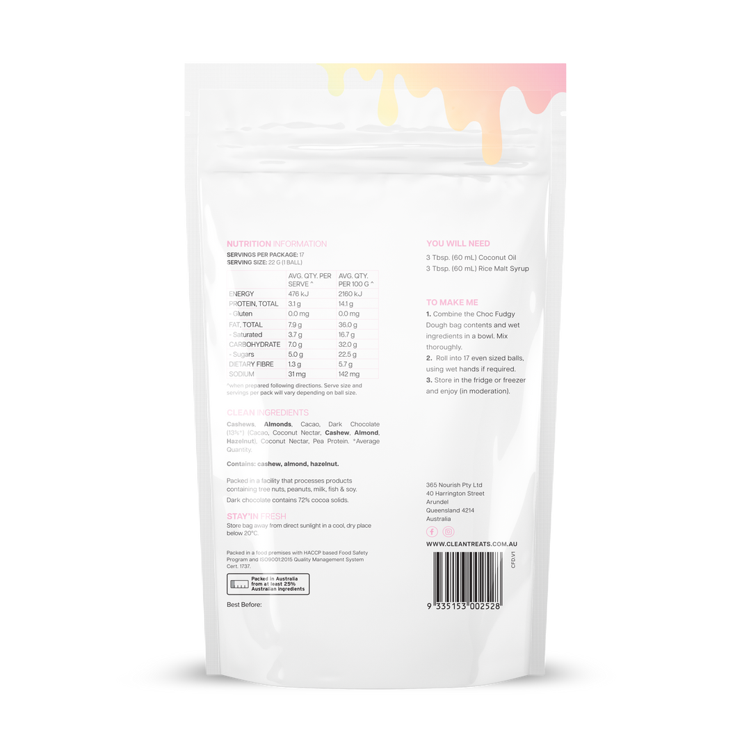 Ashy Bines Choc Fudgy Dough Treats 260g