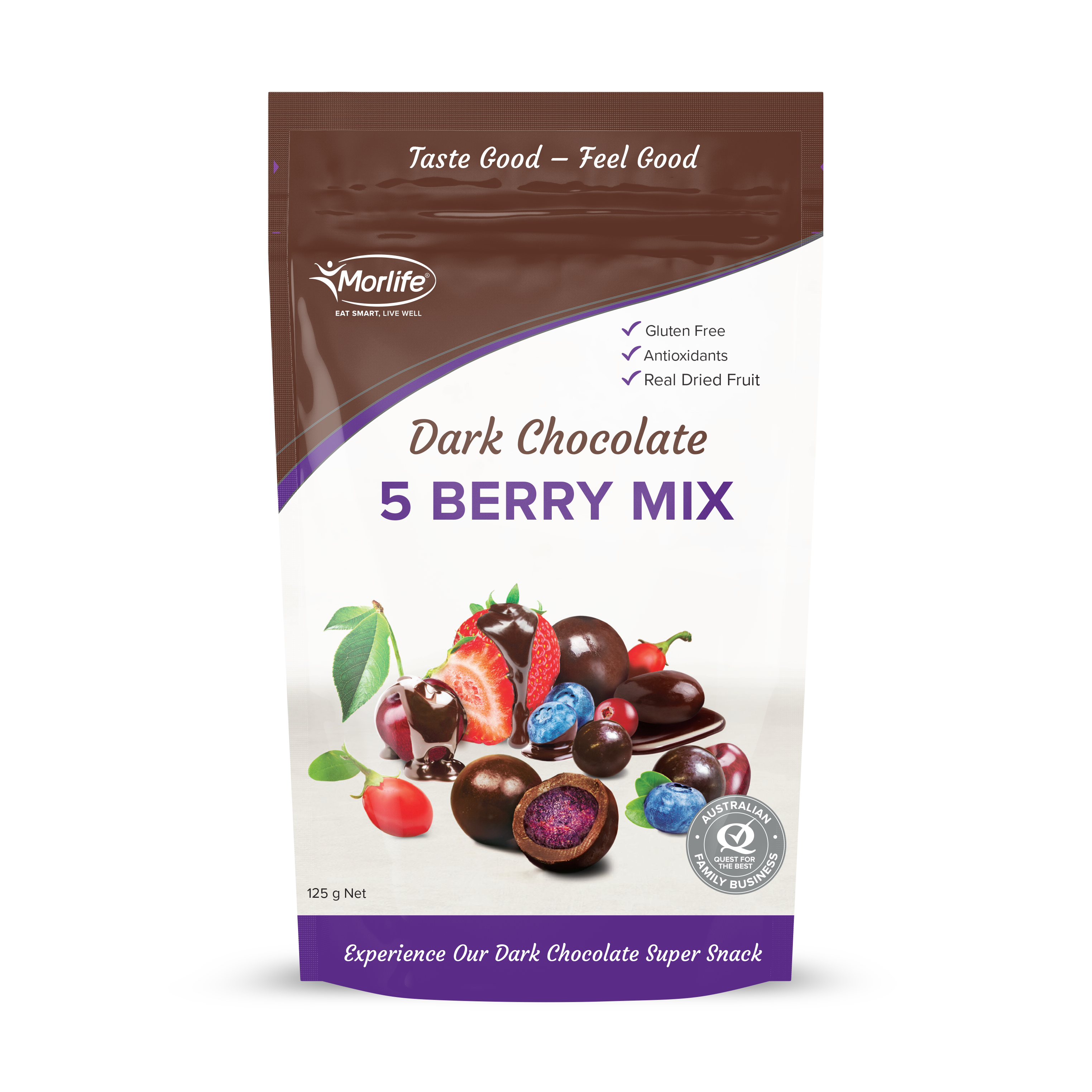 Morlife Dark Chocolate Coated 5 Berry Mix