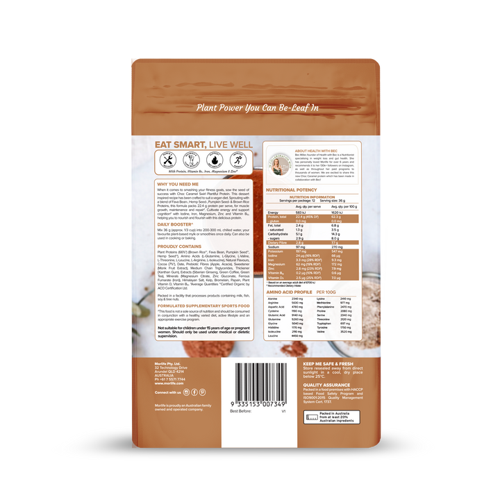 Morlife Plantiful Protein Choc Caramel Swirl