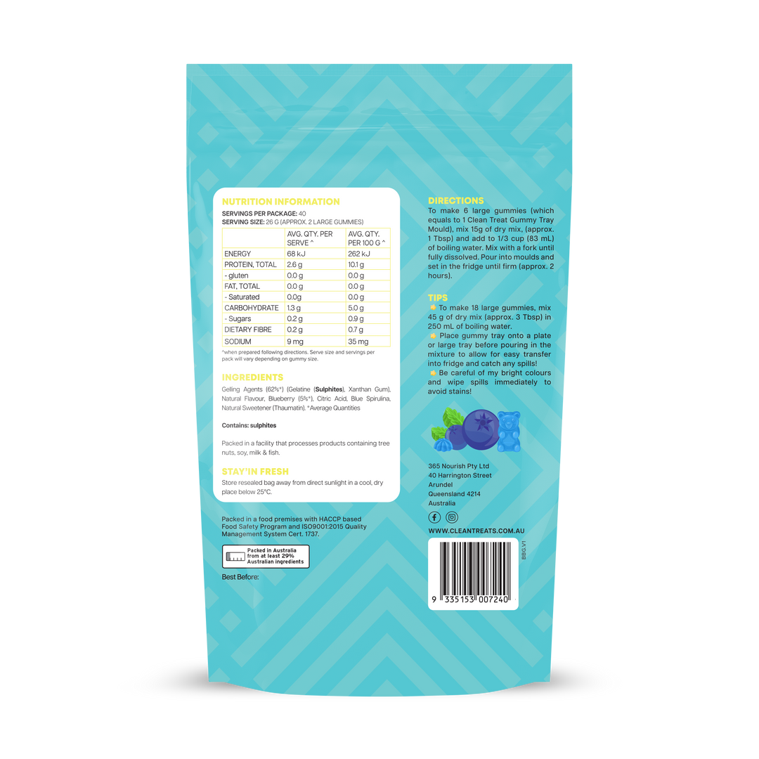Ashy Bines Treat Yo’Self Gummies Blueberry 200g