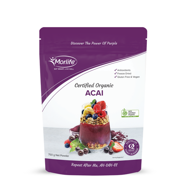 Australian Certified Organic Acai Powder Morlife Morlife Aus 7884