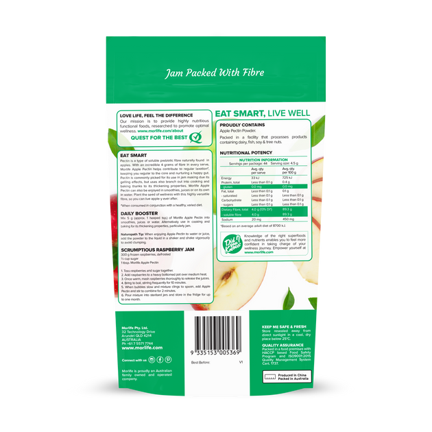 Morlife Apple Pectin Powder 200g Morlife AUS