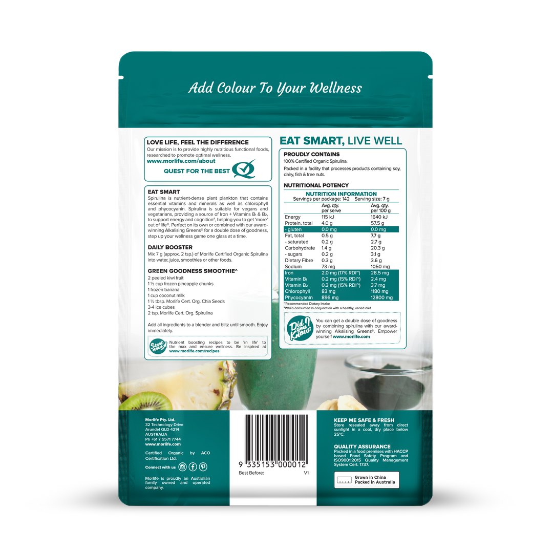 Spirulina Powder Certified Organic
