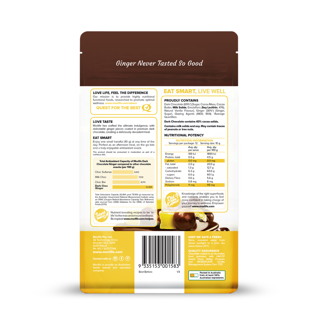 Dark Chocolate Coated Ginger