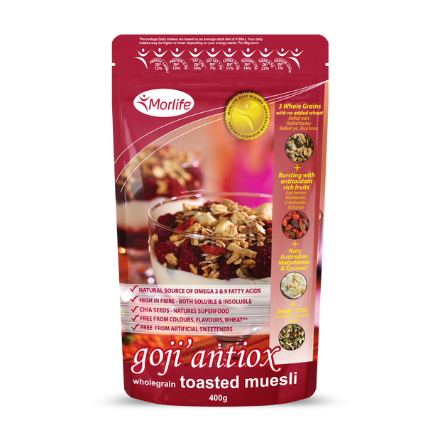 Goji Antiox Wholegrain Toasted Muesli (Best Before: 25-05-2024)