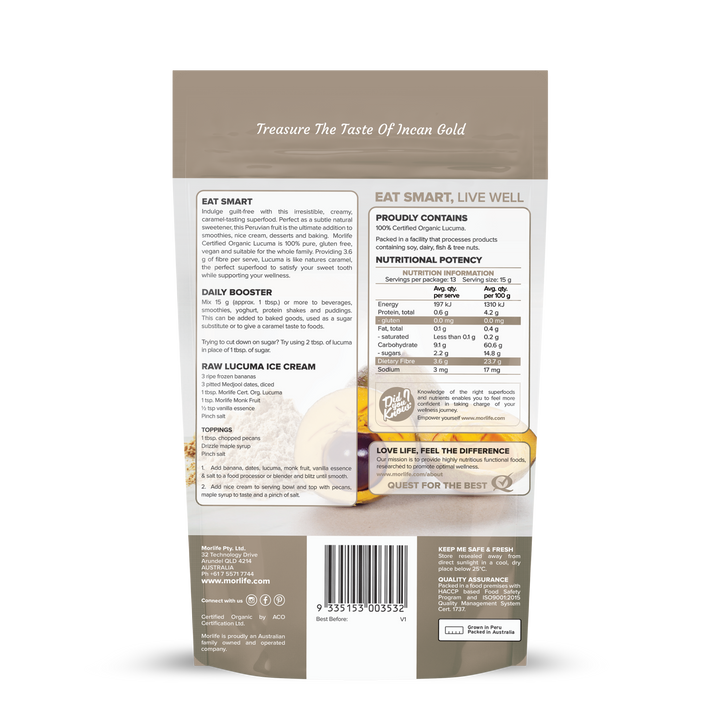 Lucuma Powder Certified Organic 200g