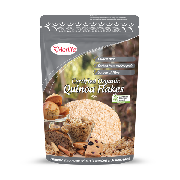 Morlife Certified Organic Quinoa Flakes