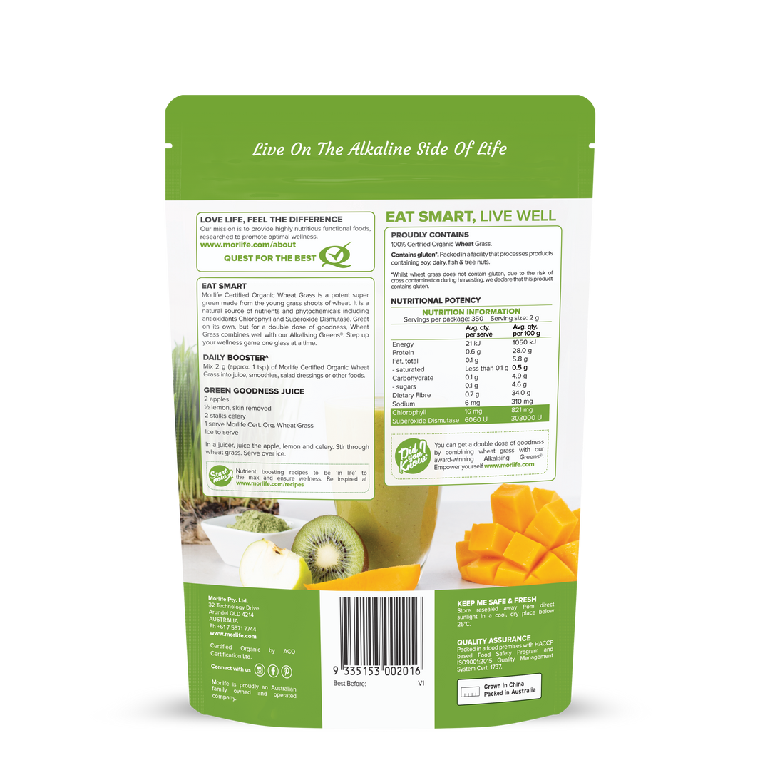 Wheat Grass Certified Organic