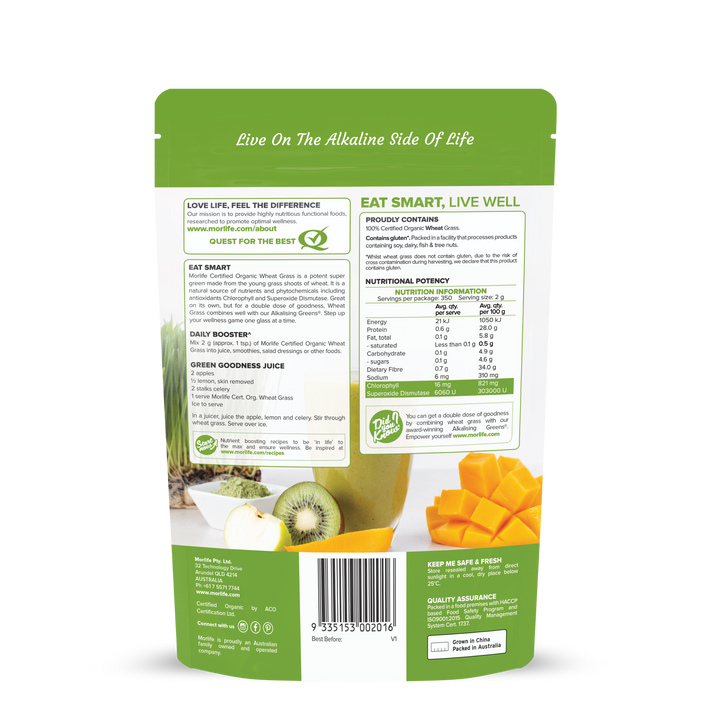 Wheat Grass Certified Organic