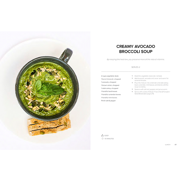 Creamy avocado Broccoli soup