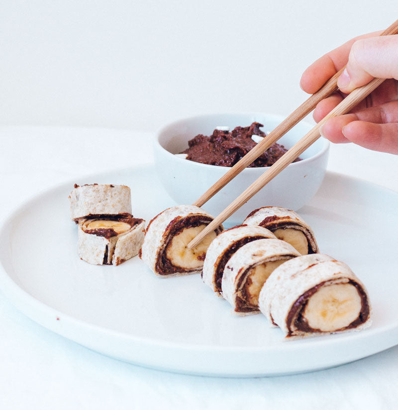 Easy Chocolate Banana Sushi