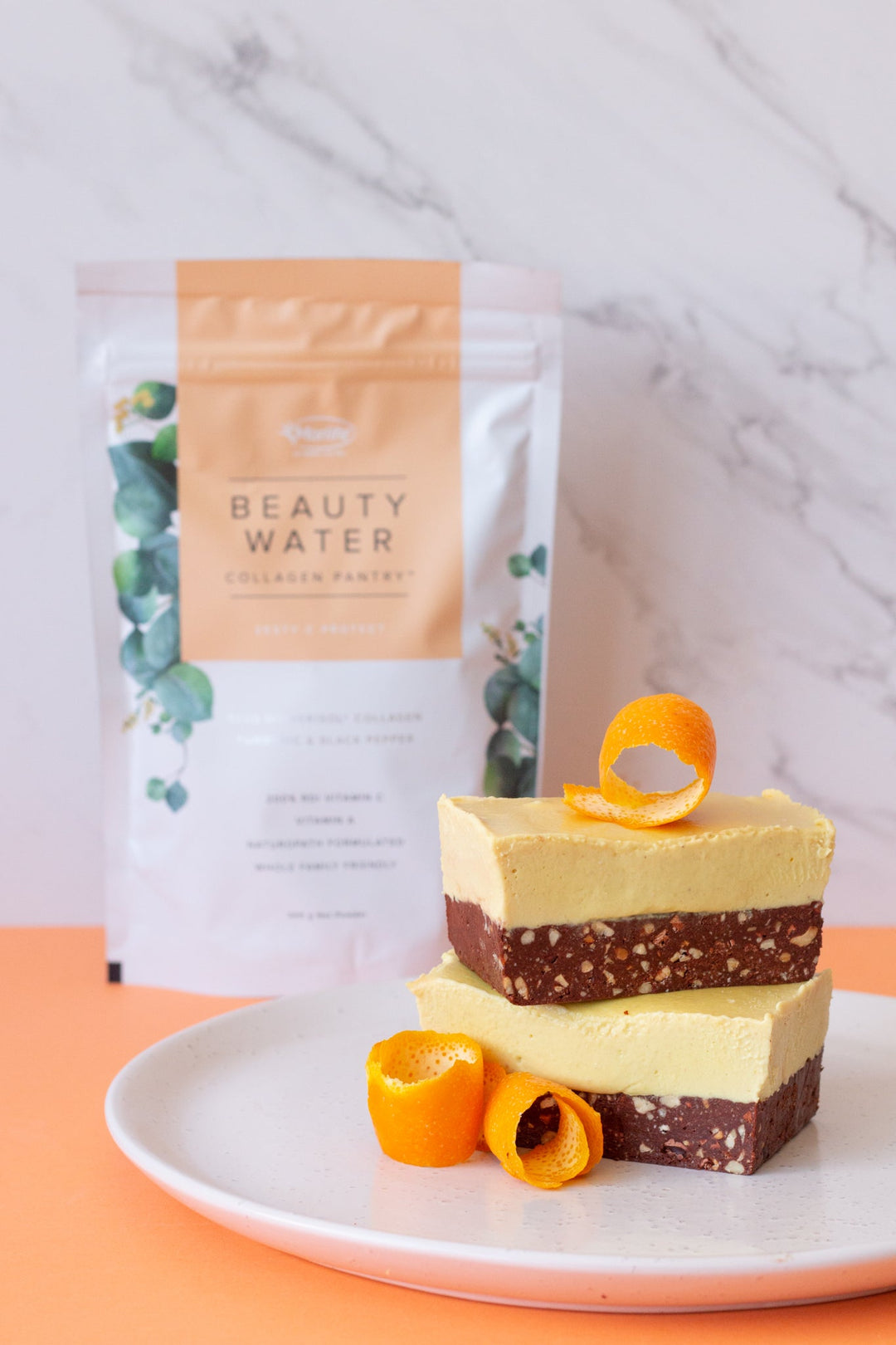 Raw Zesty C Beauty Cheesecake Slice