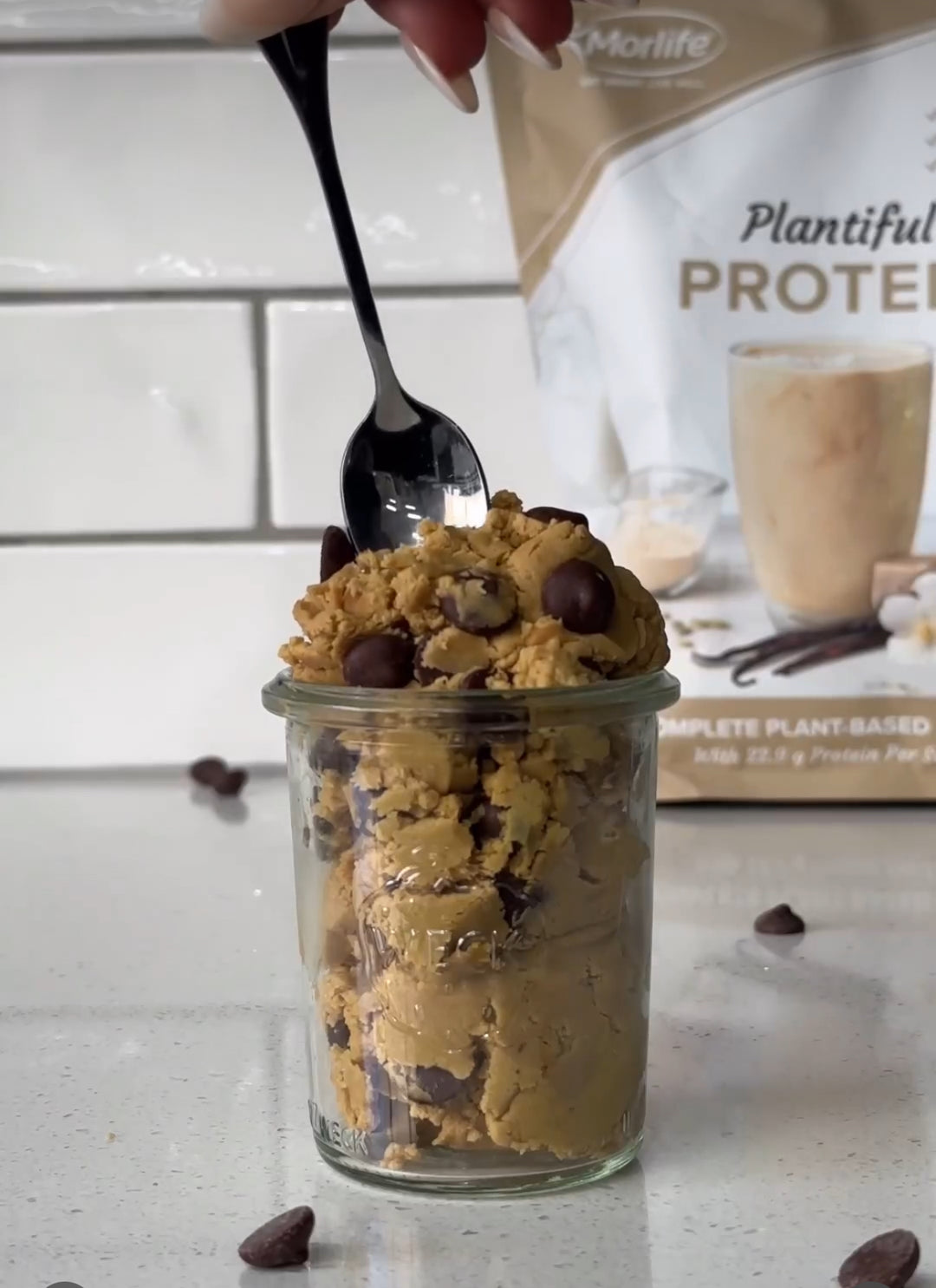 Morlife High Protein 5 Ingredient Peanut Butter Cookie Dough