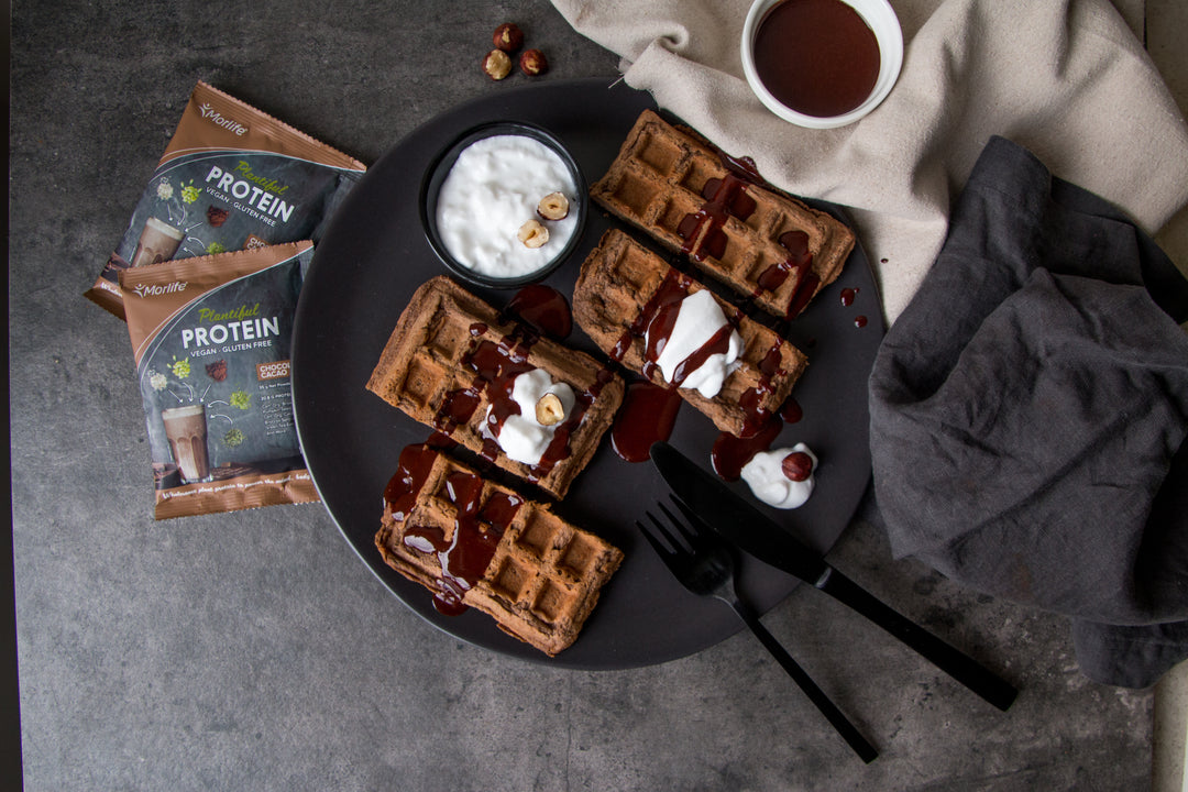 Choc Cacao Plantiful Protein Waffles⁠