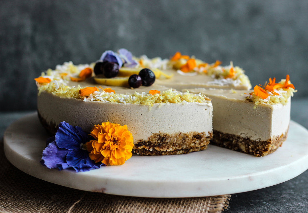 Lemon Lucuma & Coconut Raw Cheesecake