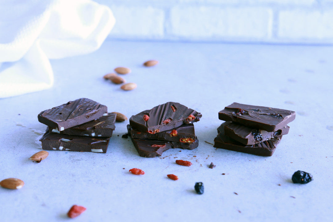 Indulgent Dark Black Maca Chocolate Bars