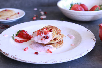 Strawberries & Cream Vanilla Protein Pikelets
