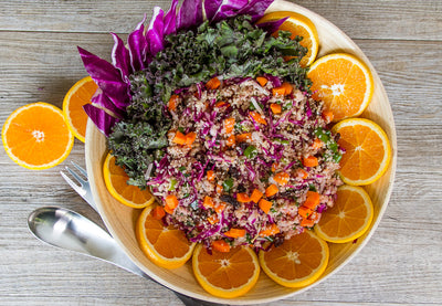 Quinoa Slaw With Red Cabbage