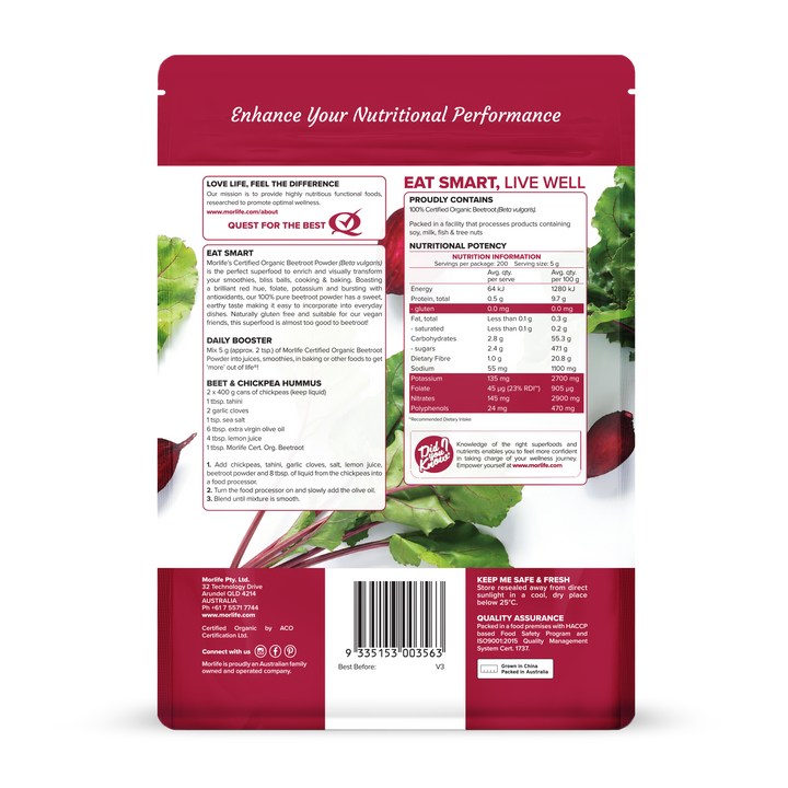 Beetroot Powder Certified Organic