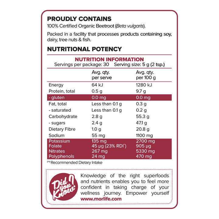 Beetroot Powder Certified Organic