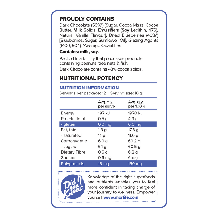 Dark Chocolate Blueberries