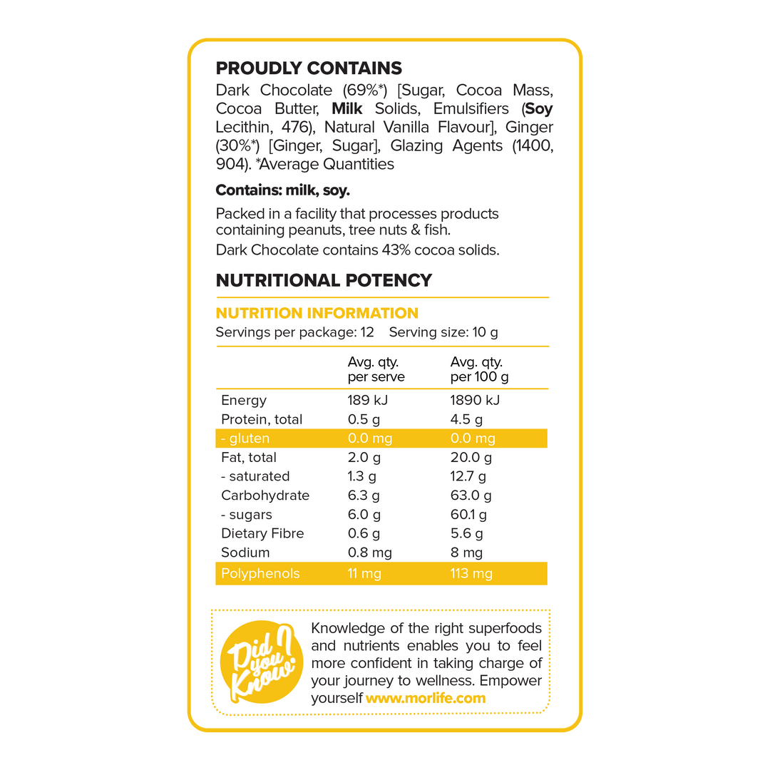 Dark Chocolate Coated Ginger