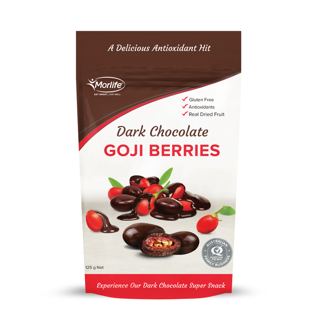 Morlife Dark Choc Goji Berries 125g