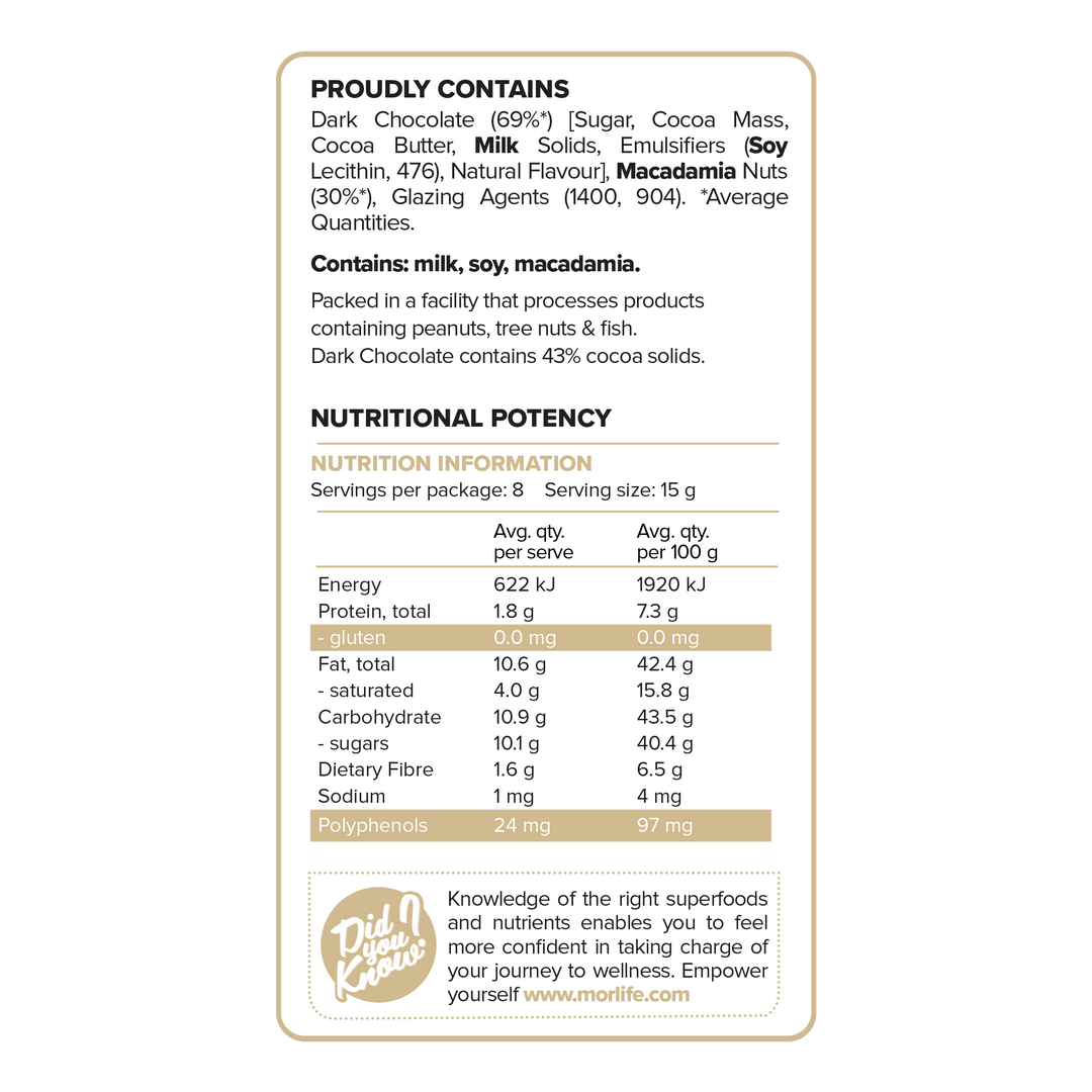 Dark Chocolate Macadamias