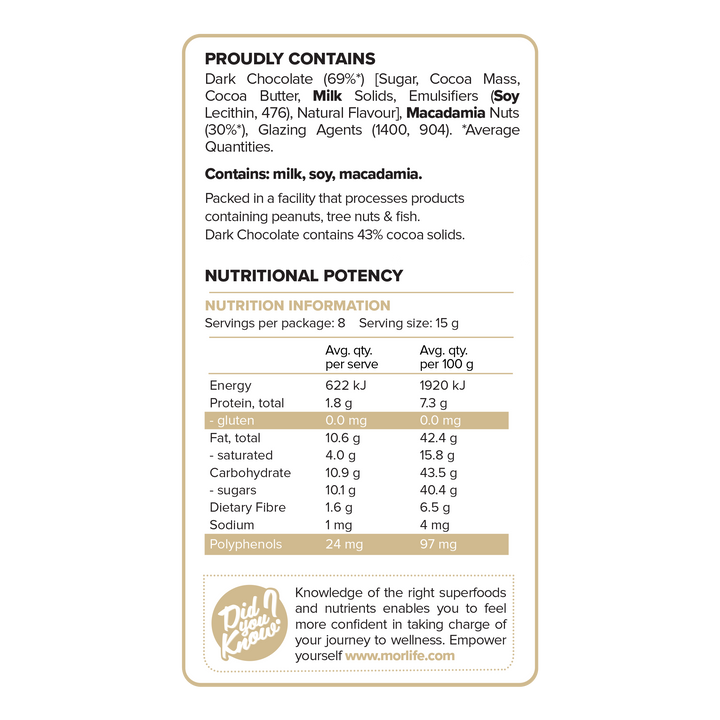 Dark Chocolate Macadamias