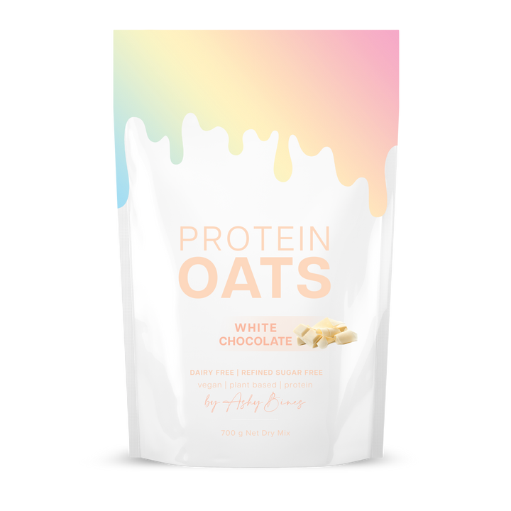 Ashy Bines Protein Oats White Chocolate 700g | Best Before August 2025