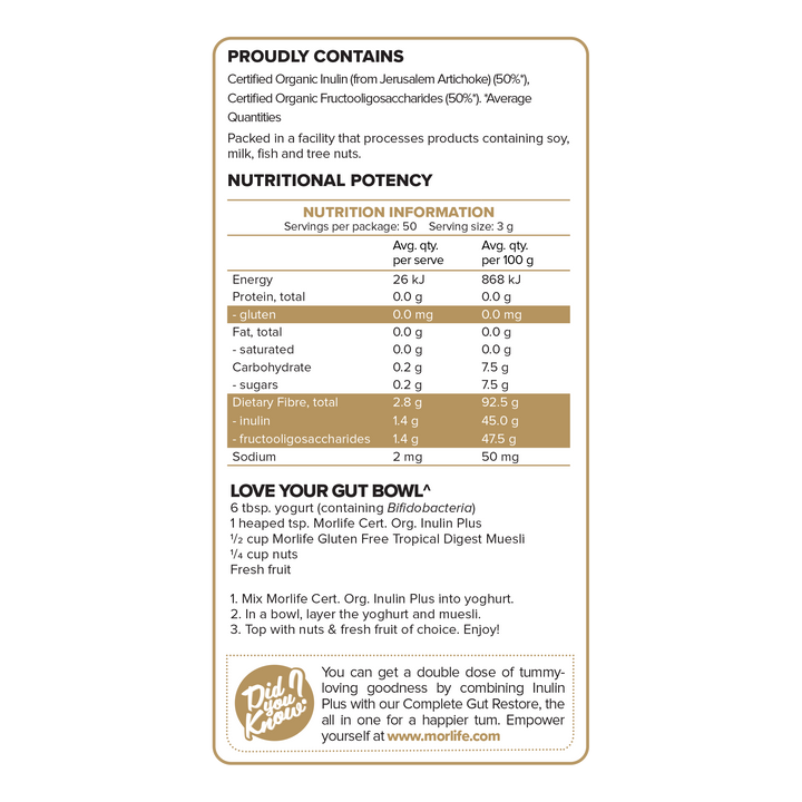 Inulin Plus Certified Organic