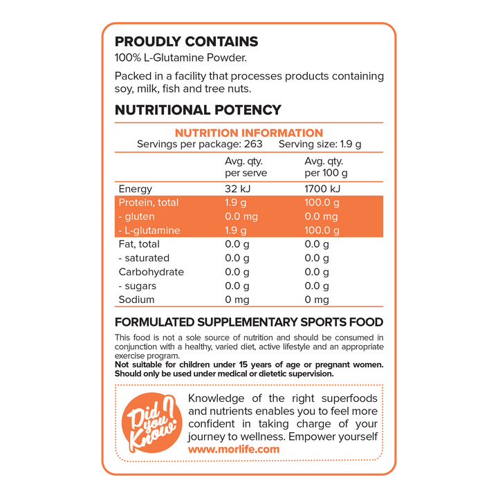 Glutamine Powder 500g