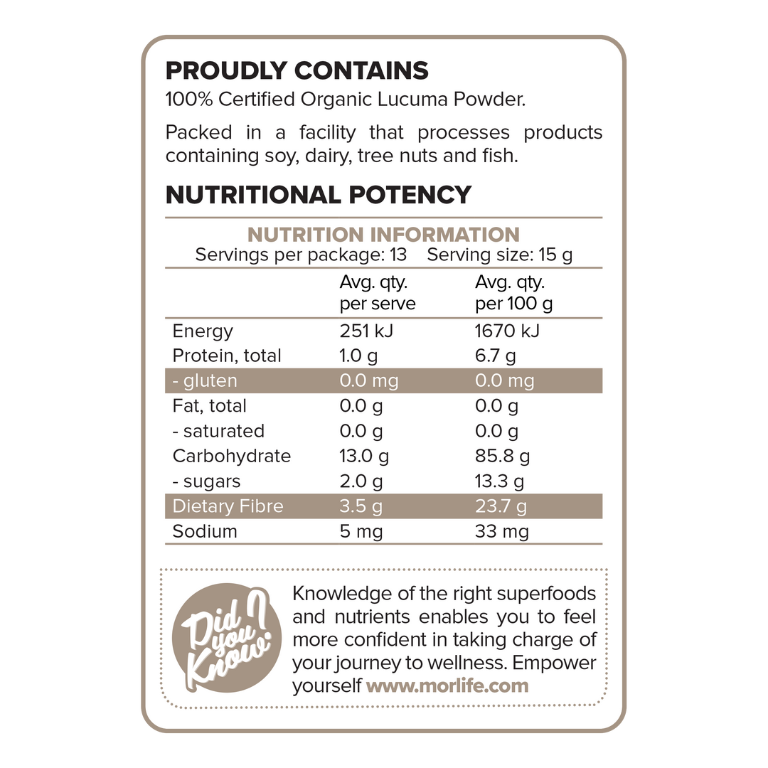 Lucuma Powder Certified Organic 200g