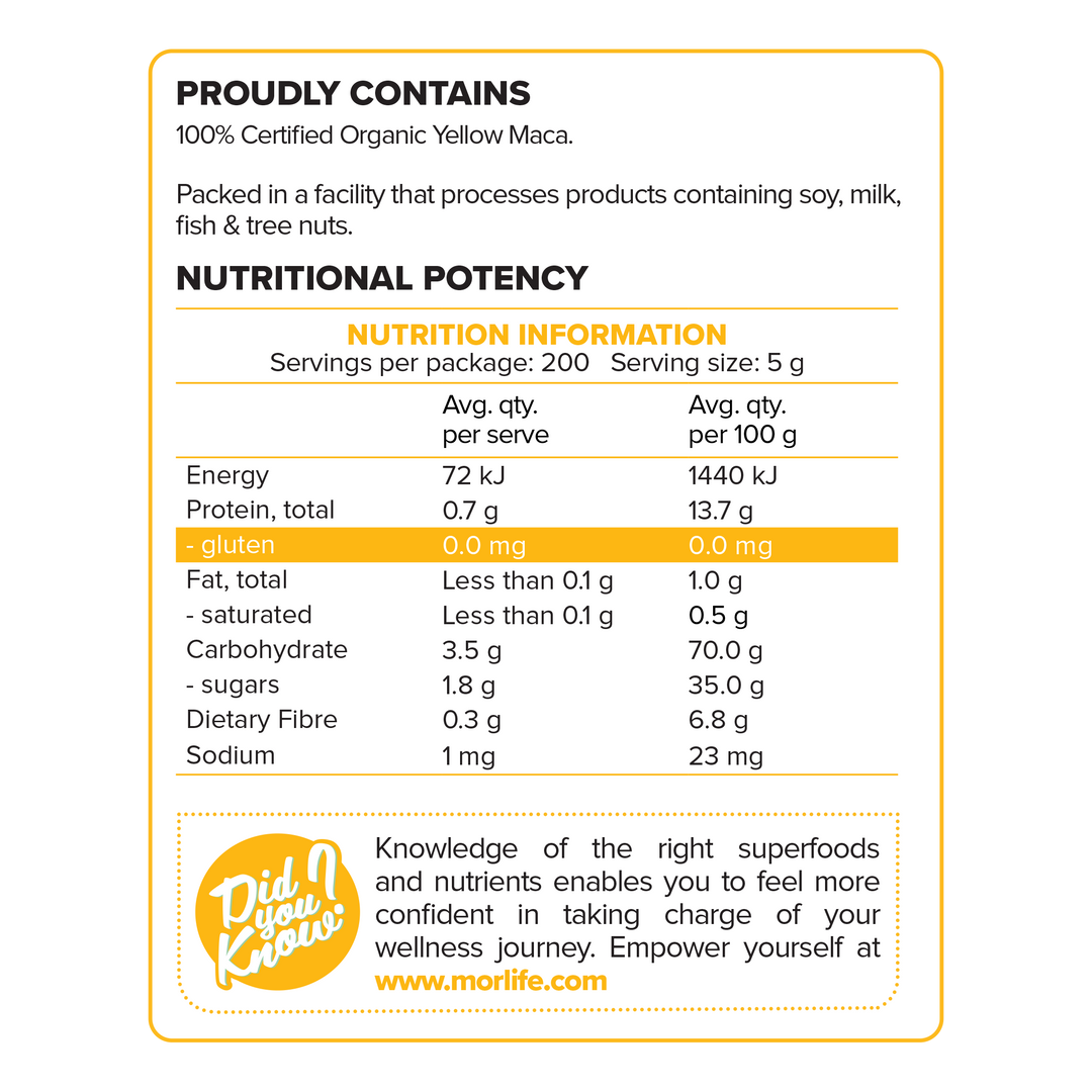 Maca Powder Certified Organic