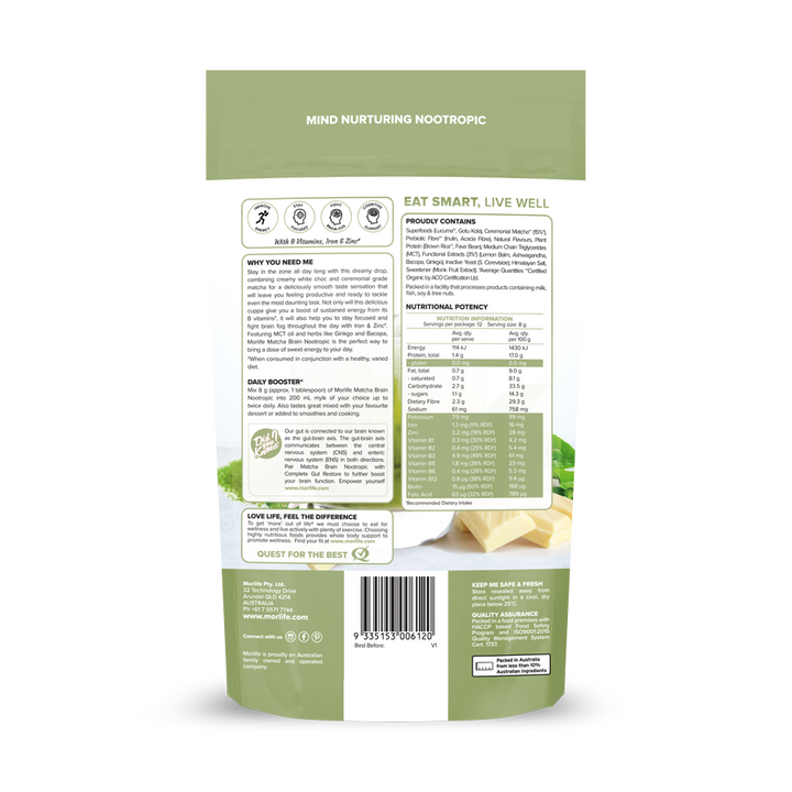 Matcha Brain Nootropic - Creamy White Choc