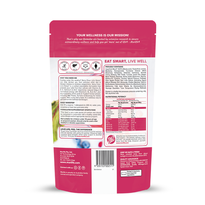 Morlife Berry Clean Liv'a Detox